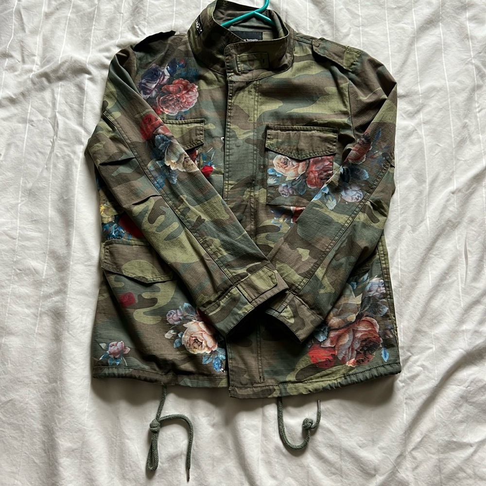 Floral army jacket